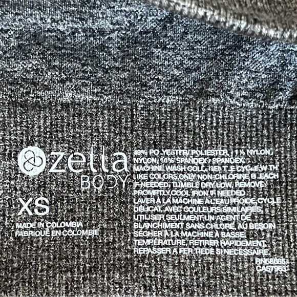 Zella Body Rhythm Gray Longline Sleek Sports Bra Size XS NWT - Picture 4 of 5